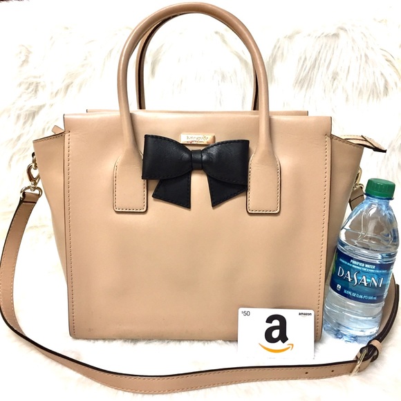 ♠️KATE SPADE🎀 Bow Cream Charee Hanover St. Purse - Picture 4 of 7
